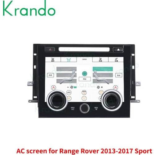 Krando Android Air Conditioner Control Board for Land Rover Range Rover Sport L494 2013-2017 Full Touch AC Panel LCD Display