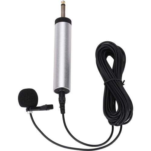 Portable Wired Electret Condenser Lapel Lavalier Clip-on Musical Instrument Mic Microphone for Guitar Sax Trumpet Violin Piano