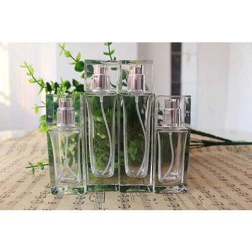 DHL Free More Transparent 22pcs/lot 30ml Clear Glass Perfume Bottle In Refillable Empty Parfum Atomizer Container With Sarin Cap
