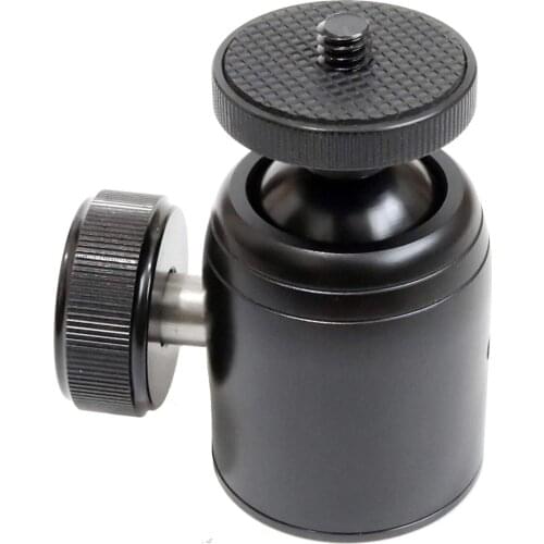 Q35 Aluminum Alloy Ball-Head Adapter，for Camera Tripod Flash Light Holder，Mini Ball Head -1/4 Adapter 360° Swivel Aluminum Tripo