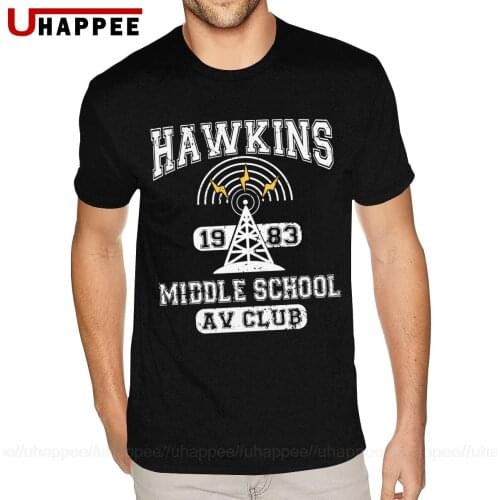 Things Tee Hawkins AV Club T Shirts Mens Graphic Custom Short Sleeved Pure Cotton Crew T-Shirt