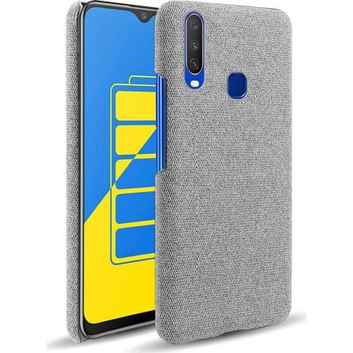 Cloth Cases For VIVO Y11 Y12 Y15 Y17 2019 Case Slim Retro Cloth Hard Phone Cover For VIVO Y11 Y12 Y15 Y17 2019 6.35" Coque funda