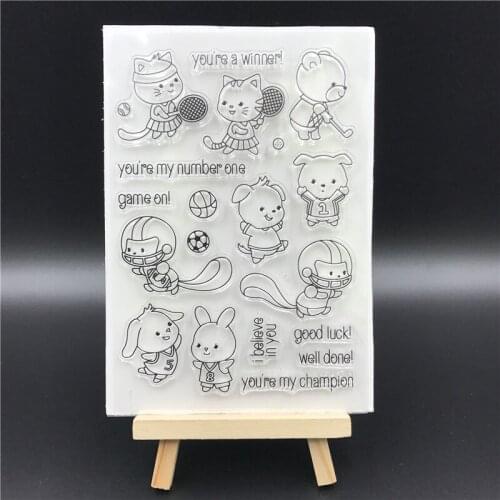 Good LUCK Transparent Clear Silicone Stamp Seal DIY Scrapbooking photo Album Decorative A0843
