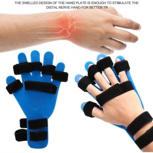 Hand Wrist Finger Flex Spasm Extension Board Splint Orthosis Therapy Stroke Hemiplegia Apoplexy Fingers Separate Plate posture