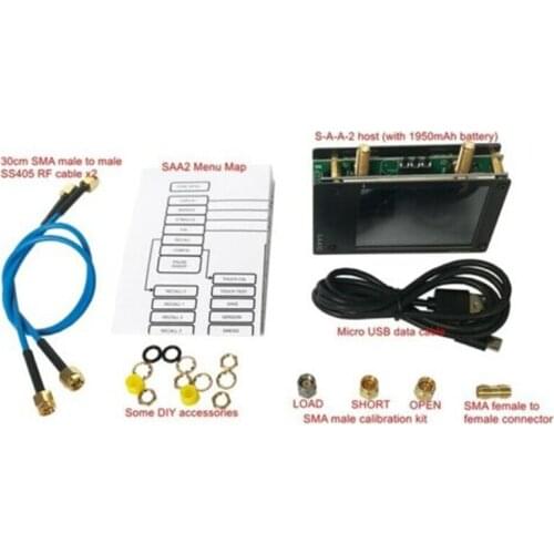 50kHz-3GHz V2 HF VHF UHF NanoVNA Vector Network Antenna Analyzer+LCD+Battery Standing Wave Digital Screen Shortwave