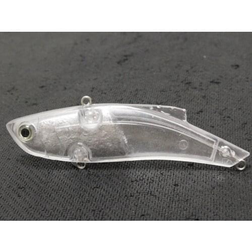 WLure Heavy Body 32g Lipless Blank Unpainted White Color Bait Wide Profile Tight Wiggle for Sea Saltwater Fishing UPL676L