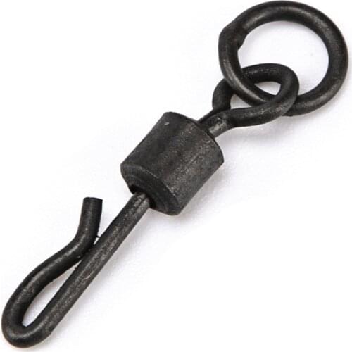 10PCS Carp Fishing Bait Rigs Quick Change Swivels for Fishing Accessories Carp Tackle Hooks Lures Spinner Rig Carp Equipment