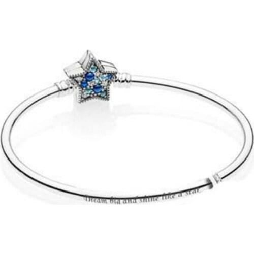 2018 NEW 100% 925 Original Sterling Silver Bracelet Midnight Star Stringed Bracelet Set To Send Girlfriend Fashion Jewelry Gift