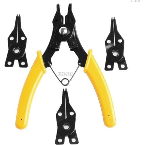 4in1 Snap Ring Plier Circlip Combination Retaining Clip Pliers Hand Tool Set M06 dropship