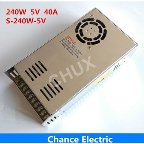 5v Power Supply 110V 220V AC to 5V DC 40A single output 5v Switching Power Supply 240W