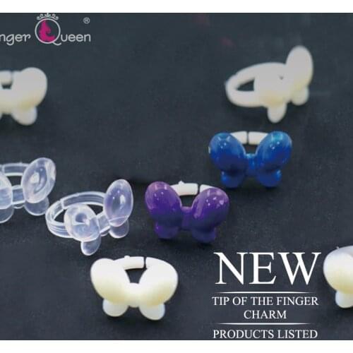 50Pcs Rings Butterfly Color Card False Nail Art Polish Display Practice Acrylic Nail Tips For Polish UV Gel Color