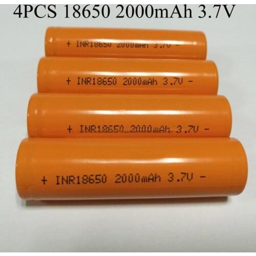 SORAVESS 4/8PCS 18650 Battery 3.7V 2000mAh Rechargeable 5C Power Style Lithium Ion INR18650 Batteries For Electric Bicycle