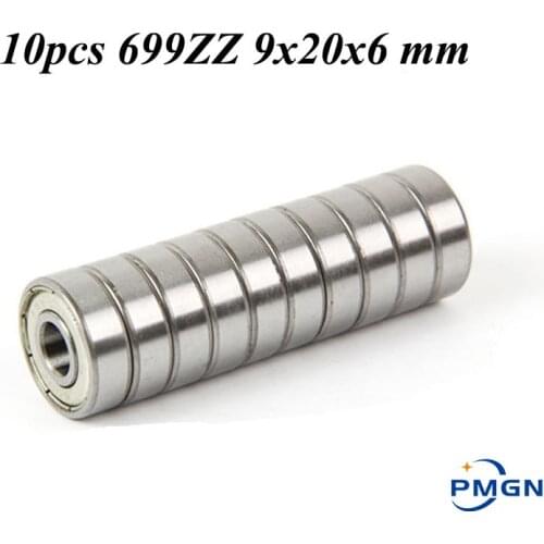 10PCS ABEC-5 699ZZ 699Z 699 ZZ 9x20x6 mm High quality Miniature Ball Bearings 619/9ZZ Balinera L2090ZZ 9*20*6