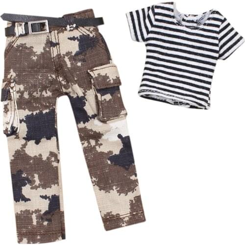 Blyth 1/6 Doll Military Training Uniform Suit Unisex Clothes DIY Gift Free Shipping