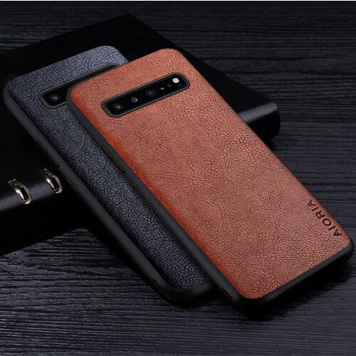 Leather Case For Samsung Galaxy S10 Lite Plus S10E Luxury Style Retro Litchi PU Material Soft TPU Case For Samsung S10 5G Cover