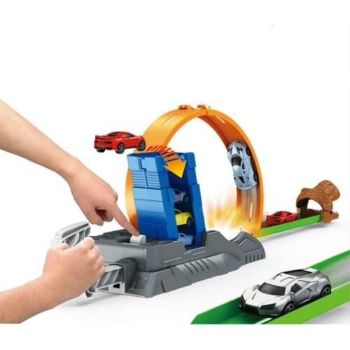 Childrens Ejection Track Toy inertial container truck military police series car model set Holiday Gift Boy Toy