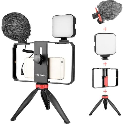 Dimmable LED Selfie Light with Tripod Selfie Light Photography Ringlight with Stand for Cell Phone Studio Rig Kit