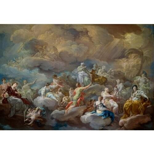 Classical religion figure angel heaven gods sky canvas printings oil painting printed on canvas wall art decoration picture