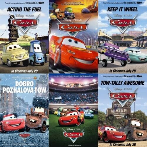 Canvas Painting Wall Art Disney Room Decor Cars Story Animation Movie Posters and Prints Pictures for Kids Home Decoration