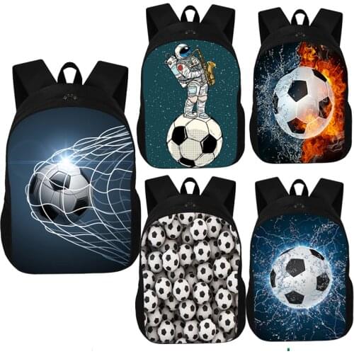Cool Footbally / Soccerly Print Backpack Boys Girls Large-Capacity School Bags kids kindergarten bag Boy Bookbag