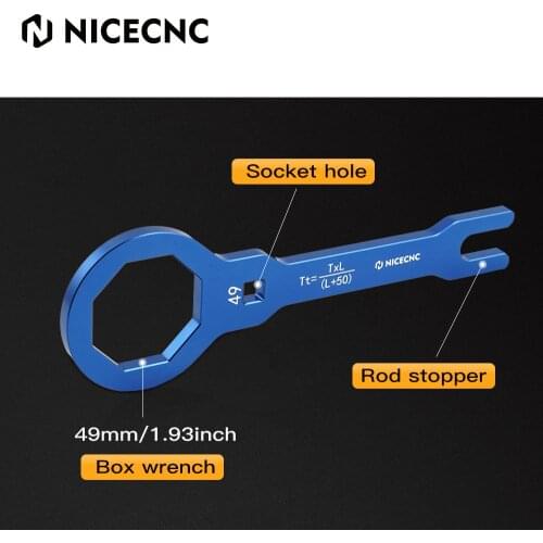 Motor Front Fork Cap Removal Wrench 49mm For Yamaha YZ 125 250 125X 250X 250FX 450FX WR 250F 450F Honda CRF 450R Suzuki RMZ 250