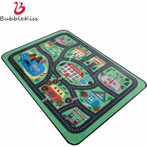 Bubble Kiss Baby Play Game Carpet Double-Layer Sponge Design Kids Crawling Carpet Non-Slip Rugs for Bedroom Car Pattern Carpet