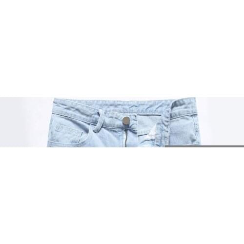 2021 Summer Casual Jean Shorts Mens Jeans Slim Youth Menswear Quarter Length Pants