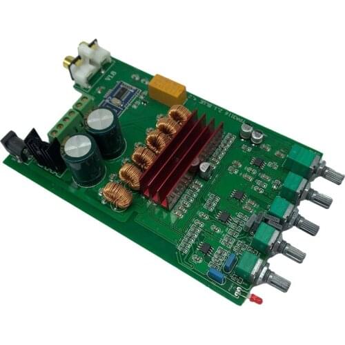 Hot HIFI Bluetooth Audio Digital Amplifier Board DP1 TPA3116 D2 NE5532 X 4 2.1 Subwoofer Power Amplificador Board 50Wx2+100W