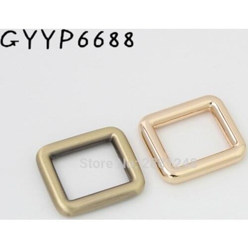 10pcs 6colors 16mm 25mm 32mm 38mm metal fitting hardware accessories closed square buckles Bags handbags strap adjust buckle