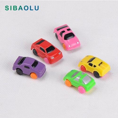 5pcs Colorful Mini Car Miniature figurine cartoon vehicle 3D model fairy garden Dollhouse home decoration DIY accessories