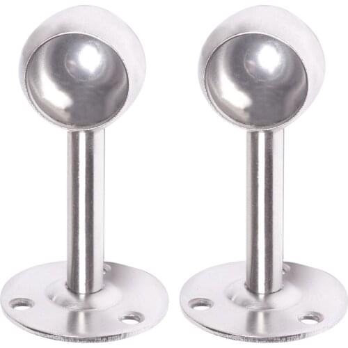 Mromax 16/19/22/25/32 Half-through Dia Flange Bracket Closet Clothes for Clothes Storage Clothes Rod Home Room Decoration Modern