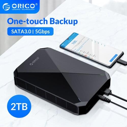 ORICO 2TB Data Backup Backuper Backup Android Phone to PC Laptop Mac Backup Whatsapp with 3.5inch Hard Drive Backup and Sync