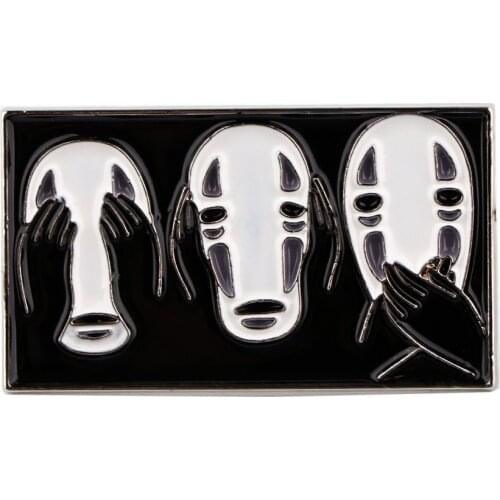 PF933 Anime Ghost Halloween Enamel Pins Brooches Woman Men Backpack Bags Badge Fashion Lapel Jewelry Kids Friends Birthday Gifts