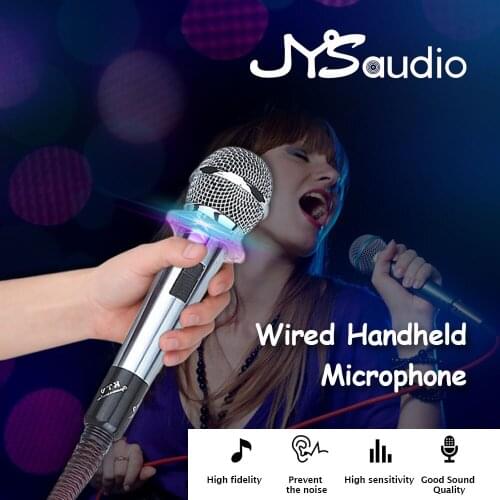 Professional Handheld Wired Dynamic Microphone Clear Voice For Karaoke Vocal Music Performance Wired Handheld Microphone