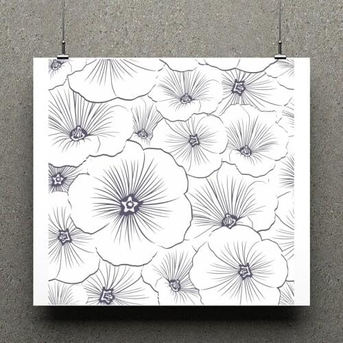 AZSG Little Flower Background Clear Stamps For Scrapbooking DIY Clip Art /Card Making Decoration Silicone Stamps Crafts