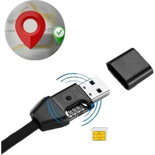 S8 USB Data Cable GPS Tracker Android / IPhone Anti-lost GPS Position Pickup Voice Actives Charging Car Positioning Locator
