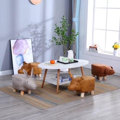 Furniture Stool Chair Sofa Solid wood Baby sofa stool Living room shoe changing stool Portable outdoor stool Household