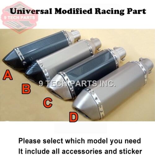 36-51mm Universal Motorcycle Exhaust Modified Muffler Pipe Universal for Exhaust ATV Scooter Dirt Pit Bike Motocross