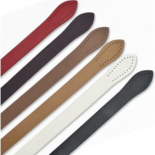 60cm Vertical Bar Bag Belt Simple PU Bag Strap Hand Sewing Leaves Bag Handles DIY Accessories For Bags Solid Color bag Handles