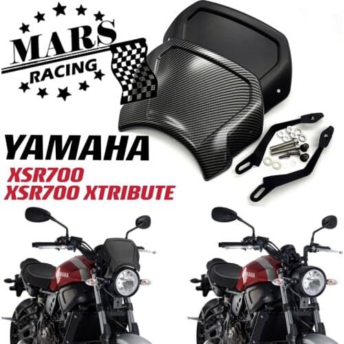 Motorcycle Cafe WindScreen Windshield Wind Deflector Fits For YAMAHA XSR700 2016 -2021 XSR700 XTRIBUTE 2018 2019 2020 2021