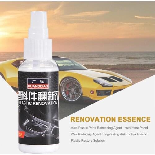 100ml Car Plastic Instrument Panel Wax Restore Agent Wax Reducing Agent Auto Interior For Renovated Coating Maintenance Agent