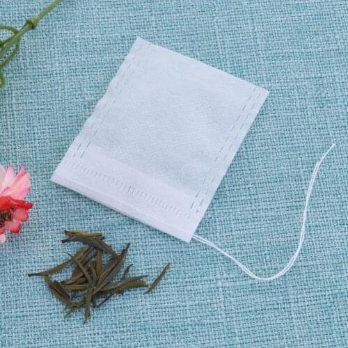 100pcs Portable Home Drawstring Tea Medicine Sealing Bag Filter Kitchen Tool