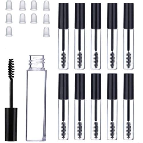 12ml Empty mascara tube Clear Eyelash Bottle Cosmetic packing container free shipping