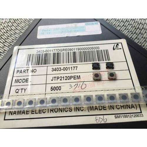 2 times key JTP2120PEM 6*6 within the patch Press the digital camera shutter button touch switch foot