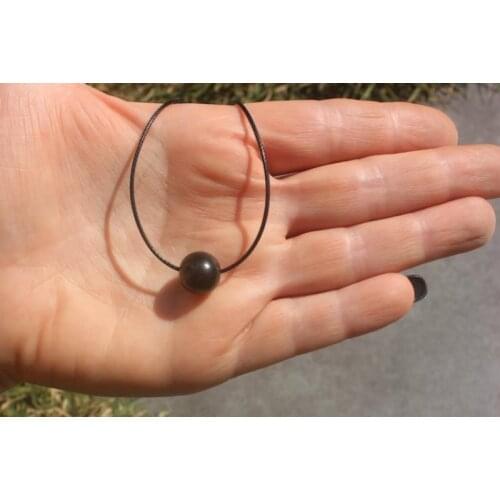 2PCS Russia natural shungite pendant shungite beads shungite jewelry good luck