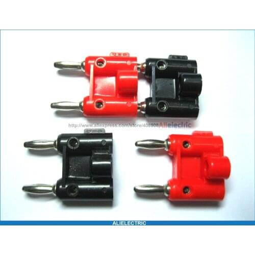 20Pcs/lot Screw Type Dual Banana Plug Speaker Connectors Type