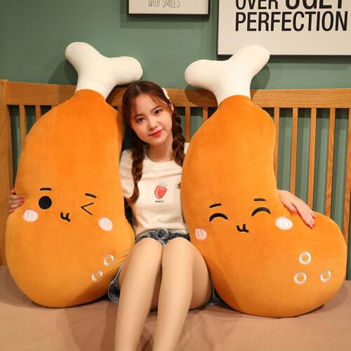 50-100CM Cartoon big chicken leg plush stuffed animal toy pillow cushion sofa cushion decoration gift fabric comfortable and sof