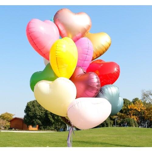 50pcs 18inch Star Round Heart Macaron Foil Balloons Baby Shower Pink Blue Candy MaCaron Helium Globos Birthday Party Decoration