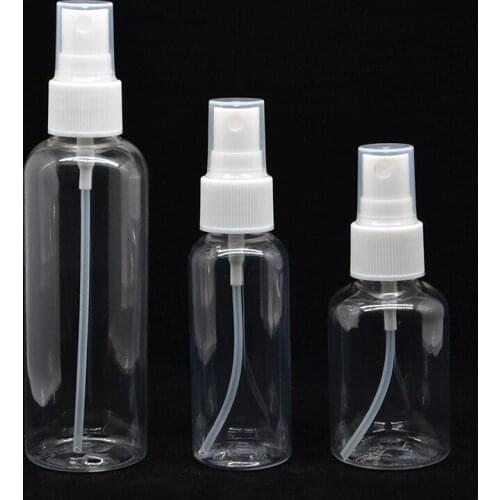 50pcs/lot)Refillable Portable Mini bottle Traveler Spray Atomizer Empty Parfum Transparent bottle Makeup Tools