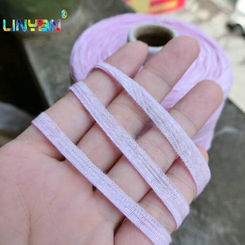 500g*1 piece Acrylic yarn Wide flat tape threads Summer braided yarn Hand knitting Cotton yarn for crochet knit bag t68